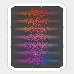 Pulsating waves Sticker